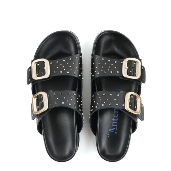 Designer Italian luxury footbed sandals Hand made in Italy NWT new SS2025